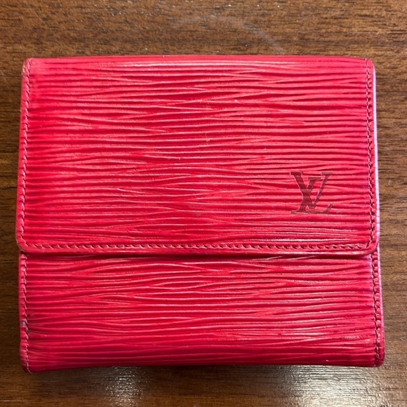 Louis Vuitton Handbags - EUC Louis Vuitton Red Epi Compact Wallet